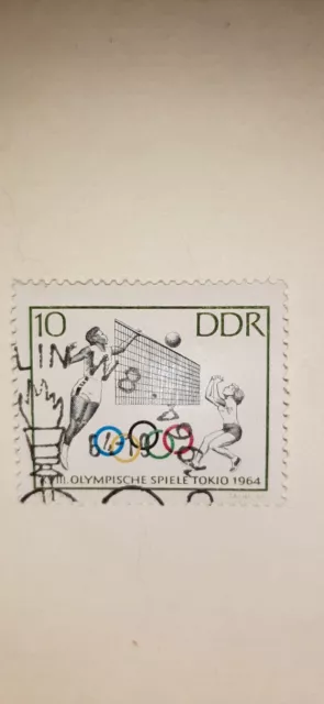 Briefmarke DDR 1964, Mi.-Nr. 1034, XVIII.Olympische Spiele Tokio 1964
