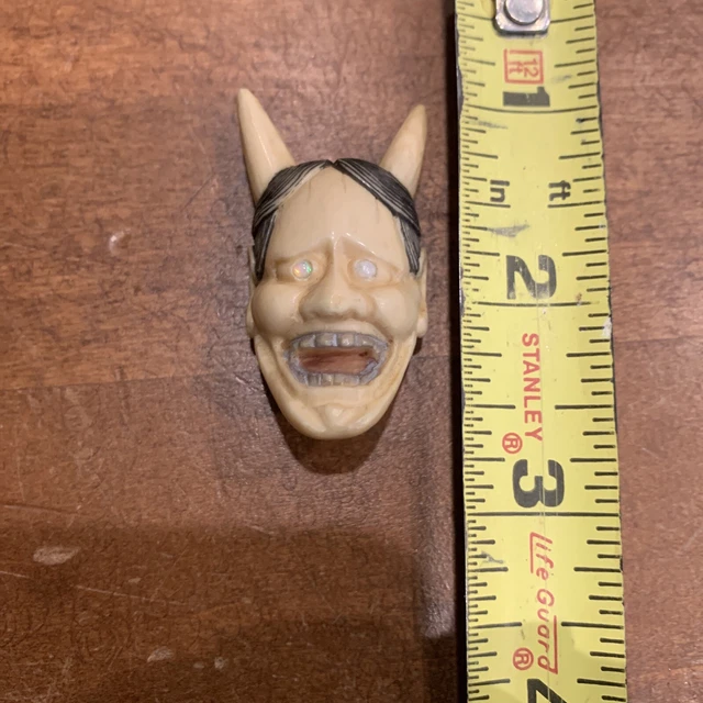 Japanese  Mid-Century Hand Carved Figure Head. Signed By The Artist. Vintage
