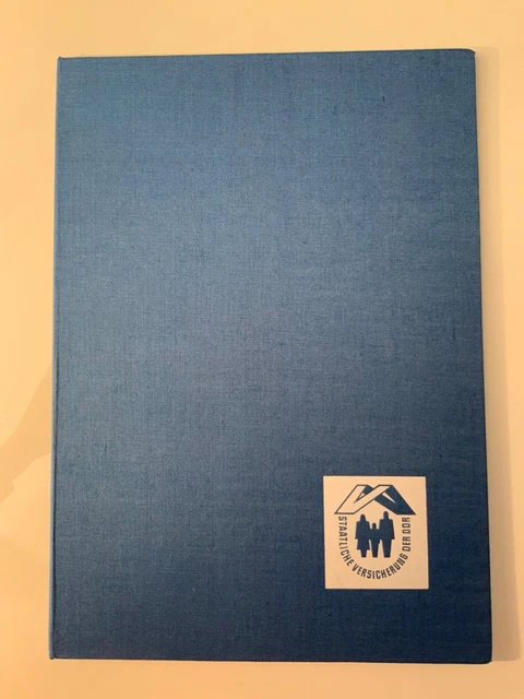 STAATLICHE VERSICHERUNG DER DDR originale Mappe Auszeichnungmappe