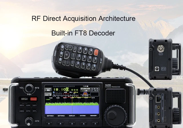 XIEGU X6200 50MHZ HF Transceiver SDR Amateur Ham Radio SSB/CW/AM/FM/WFM ...