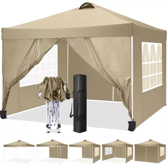 DE Wasserdicht Pavillon Faltpavillon 3x3m/3x4m/3x6m/3x9m UV-Schutz Gartenzelt EU