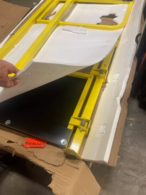 PS INDUSTRIES Pallet Safety Gate 80 in x 78 in Yellow 42 in Gate, PLG-7284