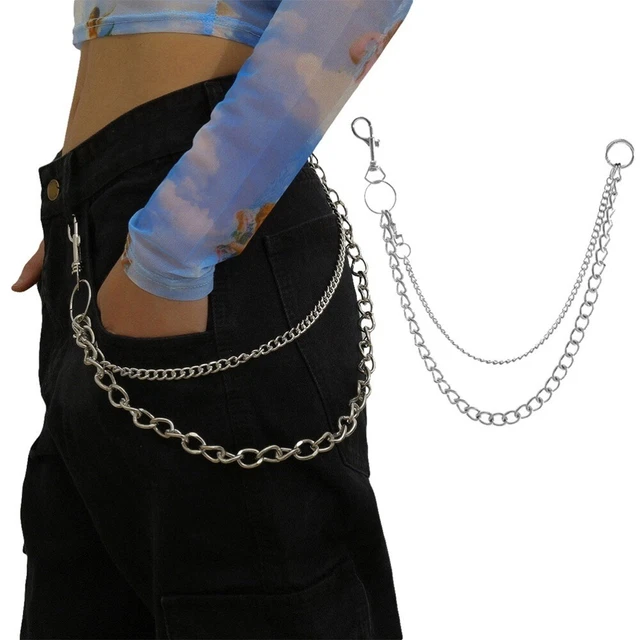 Catena Portafoglio Da 53 Cm - Gancio Girevole Per Pantaloni, Stile Hip Hop E Punk - Foto 8