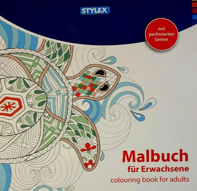 Malbuch  für Erwachsene  Colouring book Entspannung Inspiration 24 Motive  Neu