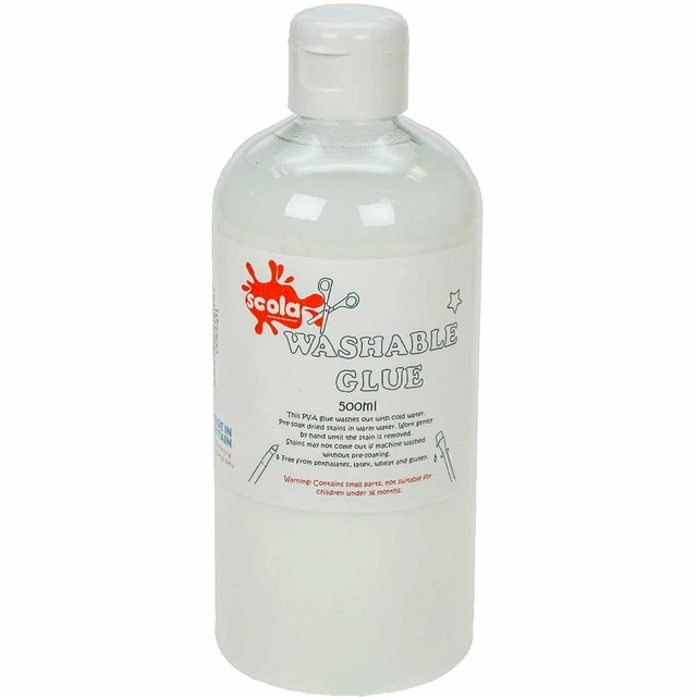 Scolaquip Washable kids PVA Glue 4 x 500ml