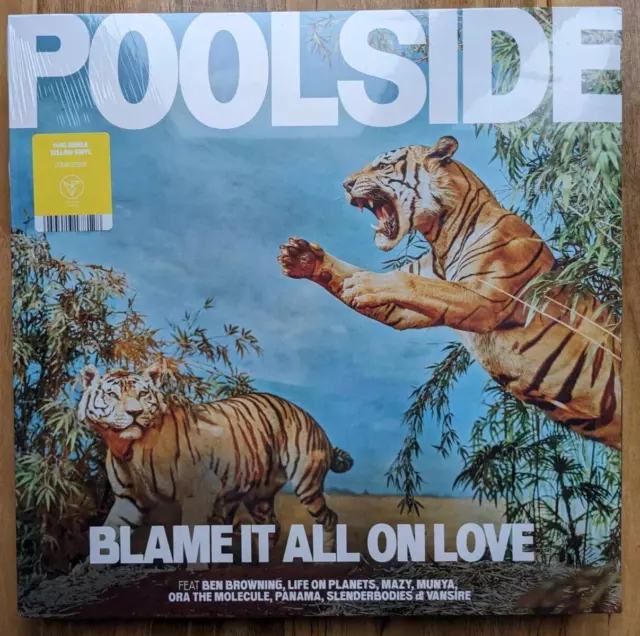 Poolside – Blame It All On Love  [YELLOW 12" VINYL RECORD LP] Brand new - MINT