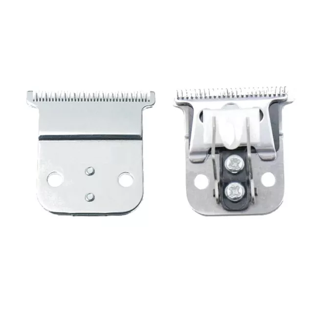 2in1 Set Schermesser Silber + Keramikklinge für Andis Slimline Pro D8 Trimmer