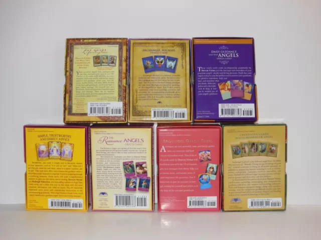 Doreen Virtue Oracle Cards,9 Sets; 7 Boxed, 2 w/o,No Guidebooks, 1 Coloring Book 3