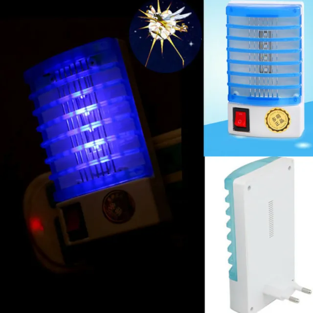 LED Socket Electric Mosquito Killer *Lamp Bug Insect Trap Zapper Night Light EU