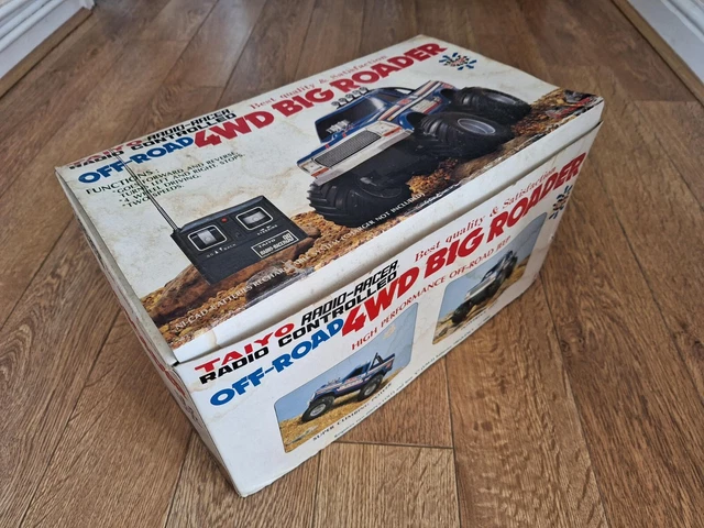 Vintage Taiyo Radio Controlled Off-Road 4Wd Big Roader Blue In Box