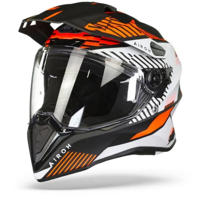 Airoh Commander Adventure Acu Gold Motorrad Helm Boost Matt Orange