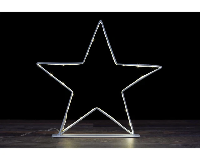Weihnachten Weihnachtsstern  30 warmweiße LEDs Festerdeko