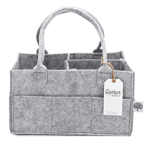 Parker Baby Diaper Caddy - Nursery Storage Bin and Car Organizer for Diapers ...