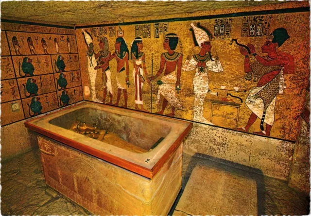 CPM EGYPTE Vallée des Rois: Sarcophage dans la tombe de Tutankhamon (344012)