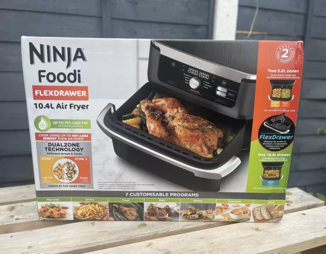 Ninja Foodi FlexDrawer 10.4L Air Fryer - Black (AF500UK)