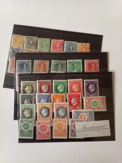 Lot Briefmarken Montenegro,Klassik, postfrisch und gestempelt