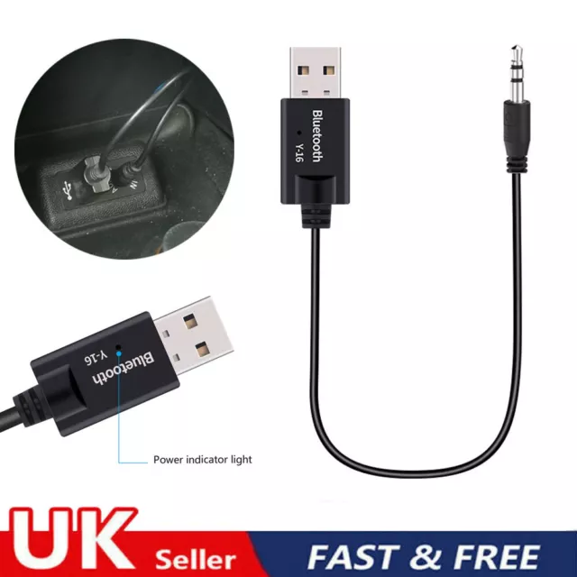 USB Bluetooth to AUX Audio Cable Adapter for Mini Cooper Gen 2 3 R56 R55 F56 F55