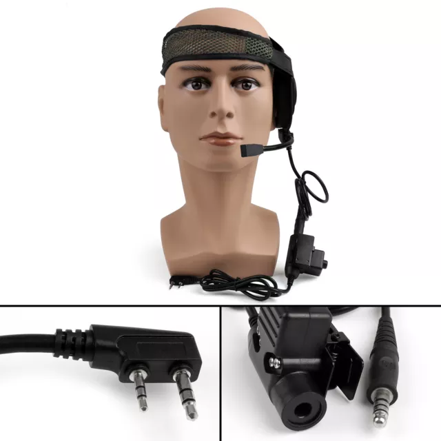 1xHD01 Z Tactical Bowman Elite II Headset U94PTT For Kenwood Rd Walkie-Talkie UK