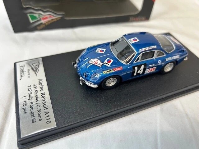 Alpine Renault A110 14 Rallye du Portugal 1968 Nicolas