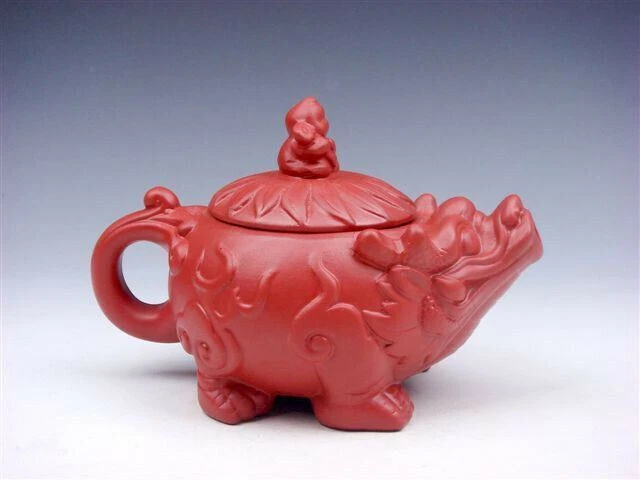 YiXing Zisha Clay Baby Riding Monster Kirin Teapot Tea Brewing 200ML #04032002