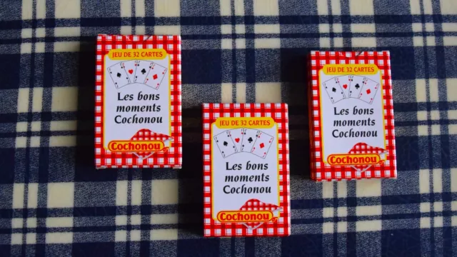 3 Jeux De 32 Cartes Neufs Cochonou