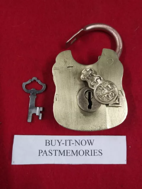 1880's "NORWICH LOCK co" WROUGHT IRON PADLOCK w/ KEY VINTAGE LOCKS ANTIQUE LOCK