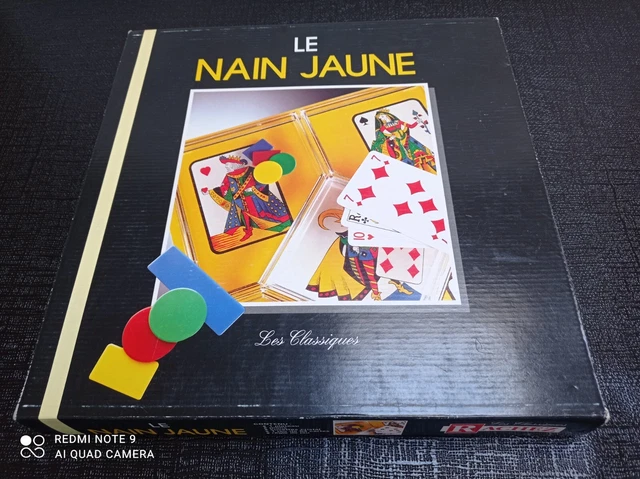 ANCIEN JEU DE Nain Jaune CMF Avec Jetons En Os Coloré EUR 39,90