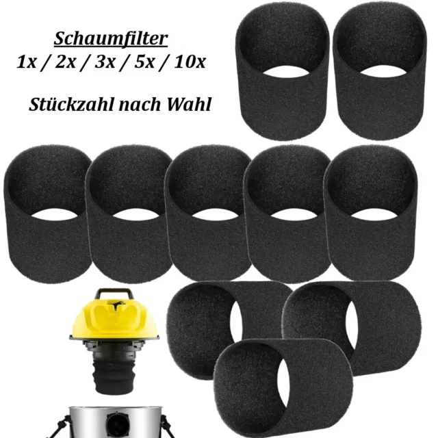 1x-10x Schaumfilter für Einhell TC-VC 1812 S, TC-VC 1930 SA, TE-VC 1820