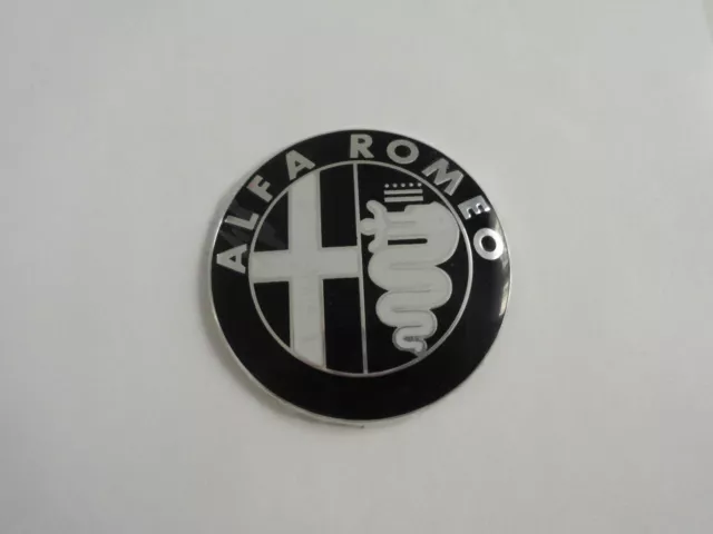 Alfa Romeo Emblem 74mm  147 156 159 166 GT Schwarz