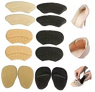 Heel Grips Liner Cushions Inserts for Loose Shoes Heel Pads and Metatarsal