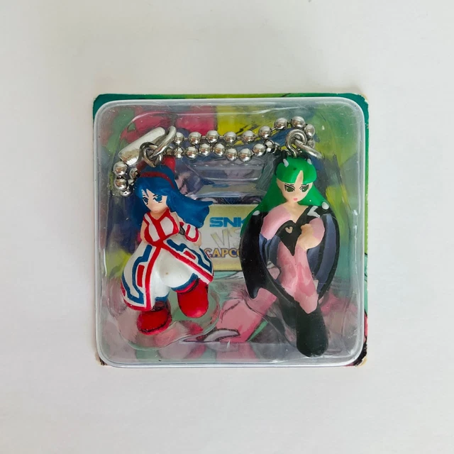 SNK vs. Capcom Morrigan & Nakoruru Keychain Figure Set Samurai Showdown Vampire