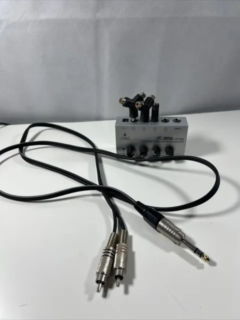 Behringer Micro Amp HA400 - kompakter 4-Kanal Kopfhörer Verstärker mit Blei