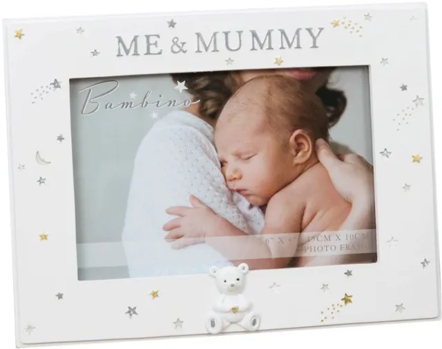 Baby Photo frame Bambino Me & Mummy Resin 6" x 4"  Picture Mother's Day Gift