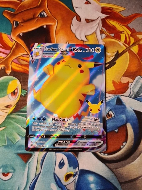 Japanese Surfing Pikachu Surfing Pikachu V Pokmon Card 008/025 Near Mint Condition English Pokemon TCG Surfing Pikachu Japanese Surfing Pikachu Surfing Pikachu V Pokmon Card 008/025 Near Mint Condition English Pokemon TCG Surfing Pikachu