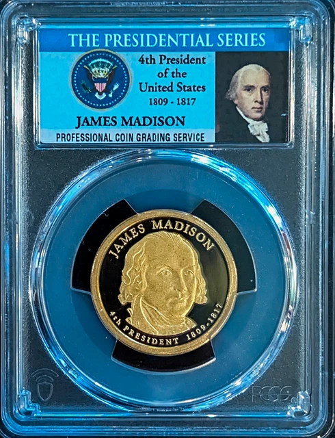2007 S $1 James Madison Dollar PCGS PR70DCAM $1.09 - PicClick AU