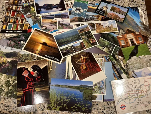 Lot of 80 Postcards Europe England London Ireland Tourism Travels VTG Modern