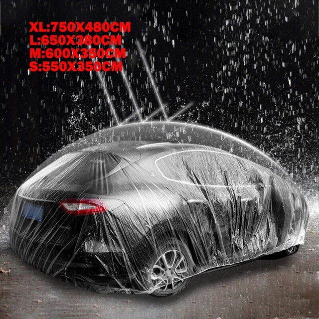 1PC Universal Auto Abdeckung Staubdicht Plastik Wasserfest Pe-Rain Staubschutz