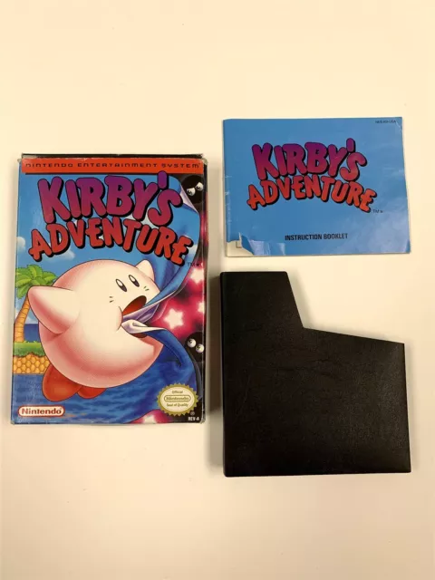 Kirby's Adventure - NES Nintendo Entertainment System - Box & Manual Only