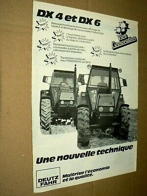 Prospectus Tracteur DEUTZ DX 110 1978 Tractor Traktor Trattore Prospekt Brochure 