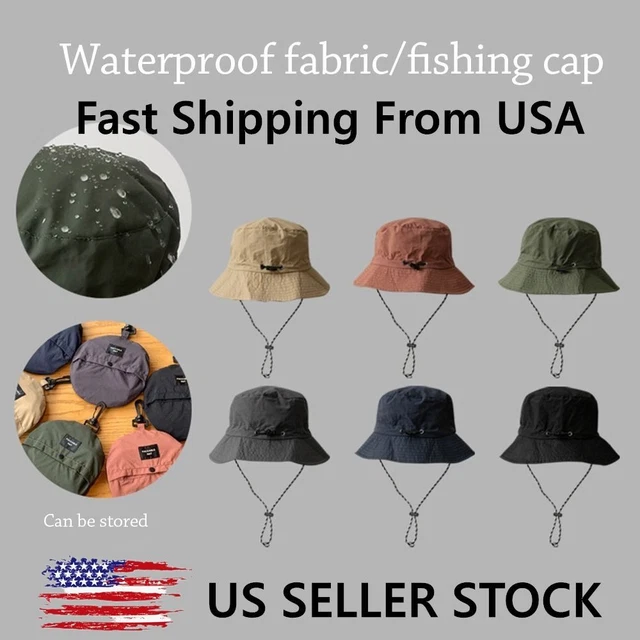 Sun Protection Waterproof Bucket Hat Summer Camping Hiking Cap Anti-UV Sun Hat