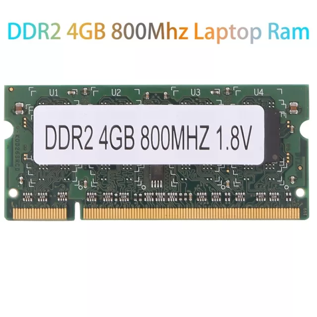 DDR2 4GB 800Mhz Laptop  PC2 6400 2RX8 200 Pins SODIMM for   Laptop Memory J3V8