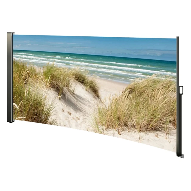 SEITENMARKISE AUSZIEHBAR, 180 cm hoch, Sichtschutz mit Fotodruck