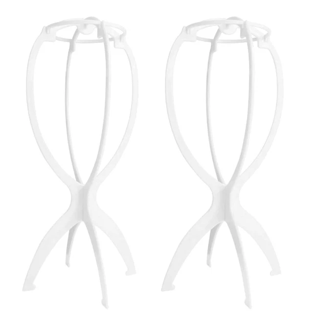2 piezas soporte para pelucas soporte para el cuidado de la peluca cabello corto viajes
