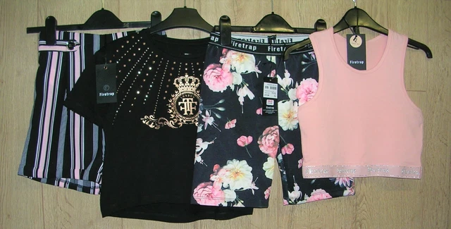 100% FIRETRAP bnwt Girls Summer Bundle Tops Shorts Age 11-12 152 NEW