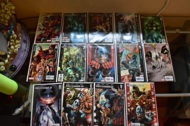 The Ultimates 2 #1-13 & Annual 1 Complete Marvel Set 2004 2nd Series Cap Thor