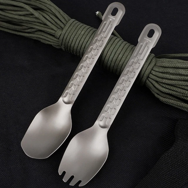 Cuillère Spork camping fiable poignée antidérapante saine haute qualité fonc