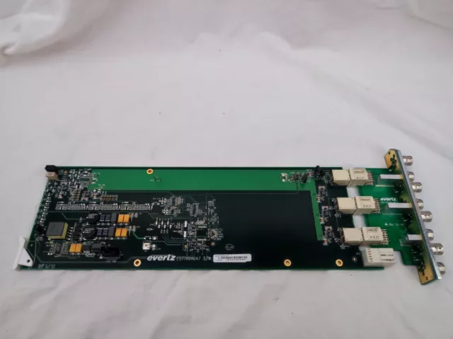 Evertz (1)7700ADA7 Analog Video Distribution Amplifier Card with Backplate