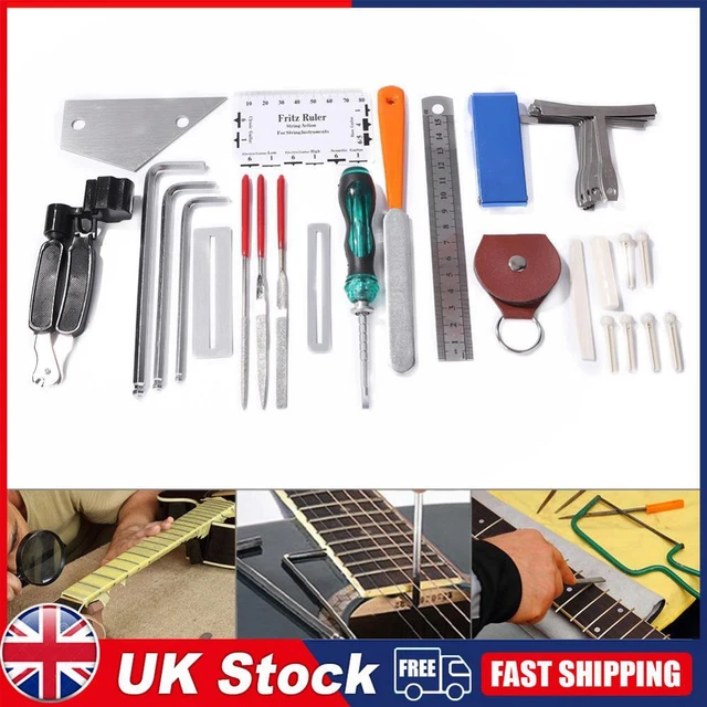 36 in 1 Professional Guitar Repair Tool Kit String Tuning Wrenches Tools
