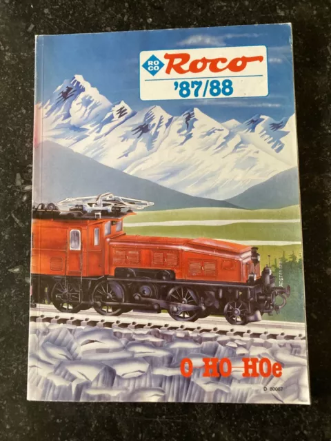 Roco Modellbahn Katalog 87/88 O- H0-HOe, deutsch