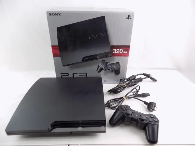 Boxed Sony Playstation 3 PS3 Slim 320GB Console